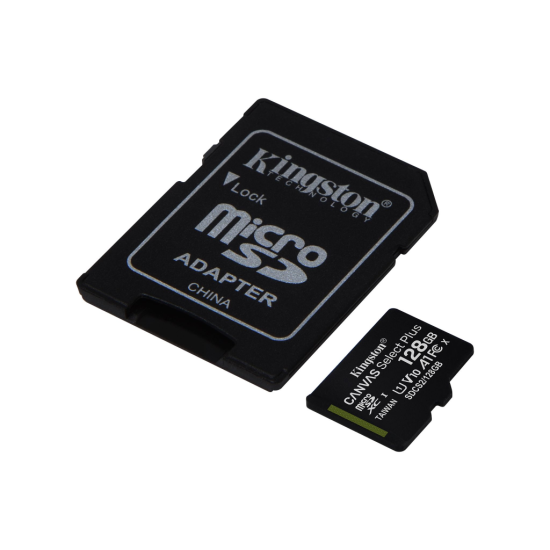 KINGSTON SDCS2/128GB  CANVAS  CL10  100Mb/s  MicroSD Kart Bellek (SD Adaptörlü)