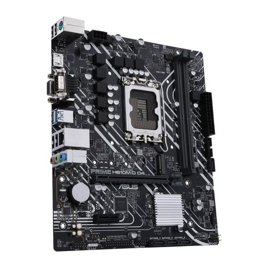 ASUS PRIME H610M-D D4  2xDDR4  M.2  D-SUB  HDMI  RS232 Port  12-13.Nesil  LGA1700 Soket  Anakart