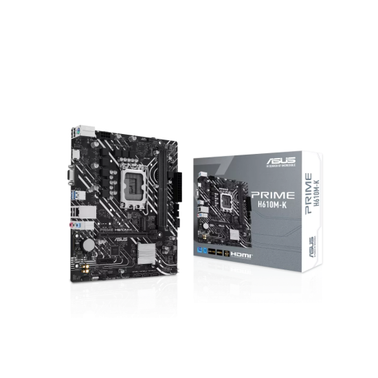 ASUS PRIME H610M-K  2xDDR5  M.2  D-SUB  HDMI  12-13.Nesil  LGA1700 Soket  Anakart