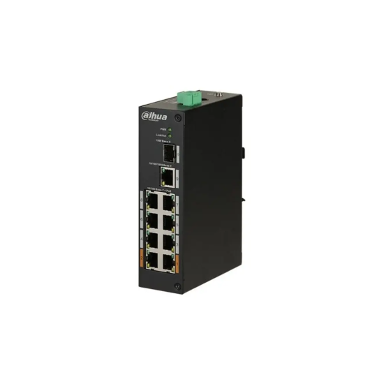DAHUA PFS3110-8ET-96-V2 8FE PoE Port (8xPoE 96W)  1GE Uplink  1GE SFP Yönetilemez Switch