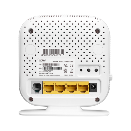CNET CVR984RV  4 Port  2.4Ghz Wifi  300Mbps  2x3dBi Dahili Anten  VDSL2  ADSL2+ MODEM