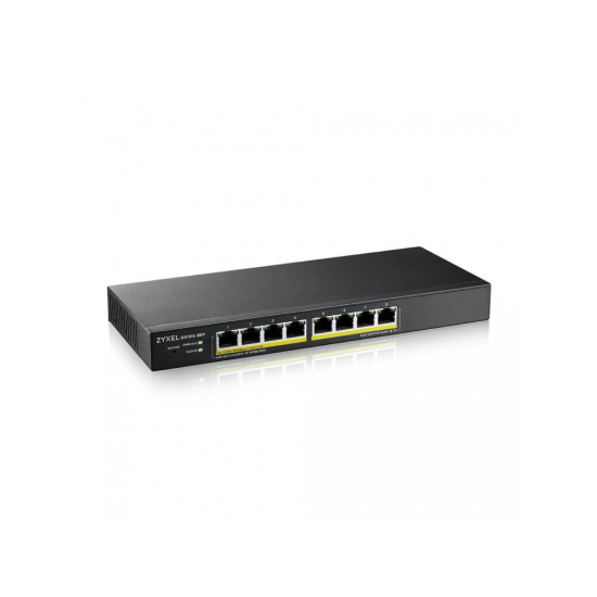 ZYXEL NEBULA STARTER Kit  1x GS1915-8EP 8 Port Poe Yönetilebilir Fiber Switch  2x NWA90AX DualBand  WiFi6  Poe Access Point