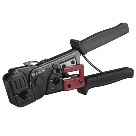 S-LINK SL-376E  RJ45/RJ11 ikili Pense  Yüksek Kalite  Kablo Ucu Konnektör Sıkma Pensesi