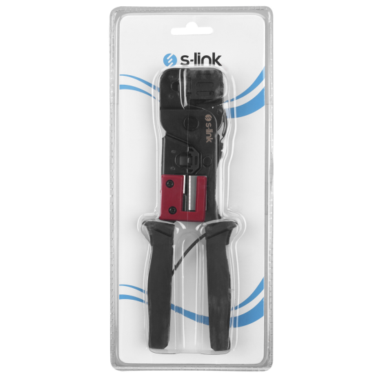 S-LINK SL-376E  RJ45/RJ11 ikili Pense  Yüksek Kalite  Kablo Ucu Konnektör Sıkma Pensesi