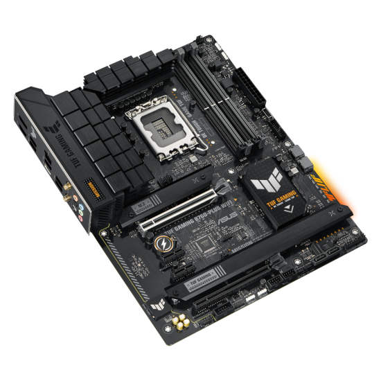 ASUS TUF GAMING B760-PLUS WIFI  4xDDR5  3x M.2  HDMI  DP  2xType-C  Wi-Fi 6  Bluetooth v5.2  12-13.Nesil  LGA1700 Soket  Gaming