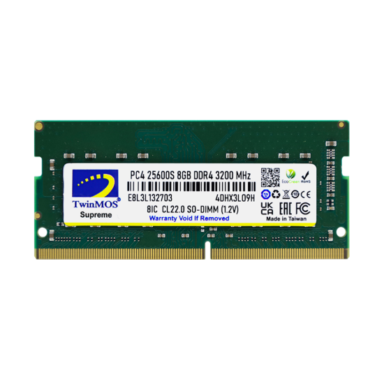 TwinMOS MDD48GB3200N  8GB  DDR4  3200MHz  1.2V Notebook Ram