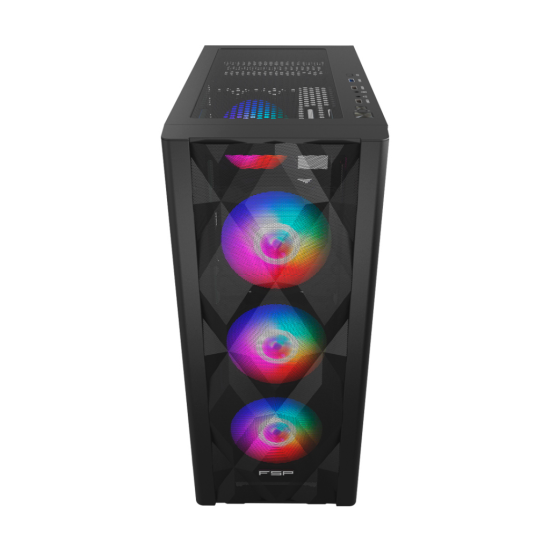 FSP CMT395A Mid Tower  850W 80+ Bronze  Siyah  Temperli Cam  RGB  ATX GAMING KASA