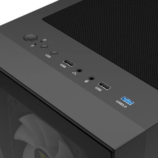 GAMDIAS TALOS E2 Elite  850W  Tempered Glass  ARGB  80+ Bronze  ATX GAMING KASA