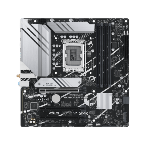 ASUS PRIME B760M-A WIFI  4xDDR5  2x M.2  2xHDMI  DP  Wi-Fi 6  Bluetooth v5.2  12-13.Nesil  LGA1700 Soket  Anakart