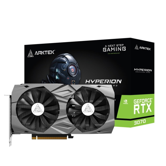 ARKTEK HYPERION  AKN3070D6S8GH1  RTX3070  8Gb  GDDR6  256BIT  1xHDMI  3xDP GAMING Ekran Kartı