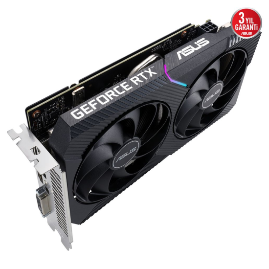 ASUS DUAL-RTX3050-O8G-V2 8GB  GDDR6  128Bit  1xHDMI  1xDP  1xDVI  GAMING Ekran Kartı