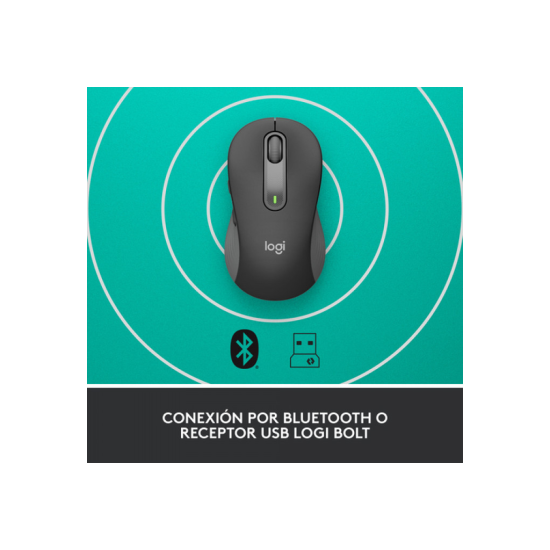 LOGITECH 910-006253  M650 Signature  Siyah  Sağ El  USB Nano 2 4G Kablosuz  4000dpi  Optik  5 Tuşlu  24ay Pil Ömrü  Sessiz Mouse