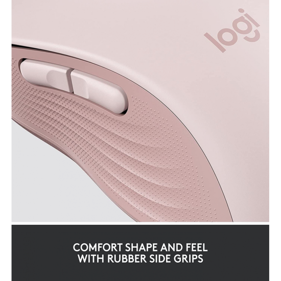 LOGITECH 910-006254  M650 Signature  Rose  Sağ El  USB Nano 2 4G Kablosuz  4000dpi  Optik  5 Tuşlu  24ay Pil Ömrü  Sessiz Mouse